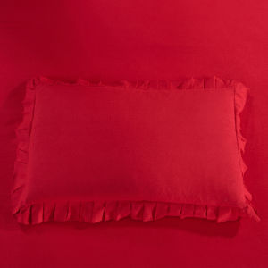 Korean Style Princess Lace Floral Pillowcase Single Double Ruffle Pillow Case Pillowcase One-Pair Package 2 PCs Pillowcase