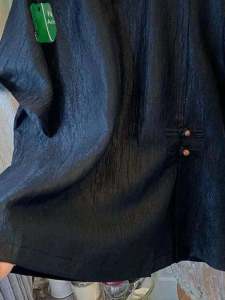 Textured Short Sleeve T-Shirt: A Loose Fit Summer Shirt with Slits & Comfortable Casual Top