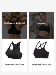 Decathlon Sports Bra Yoga Dance Thin Shock Absorption Beautiful Back Vest SWS1 for Young Women Fixed Strap No Steel Ring Polyester Cup