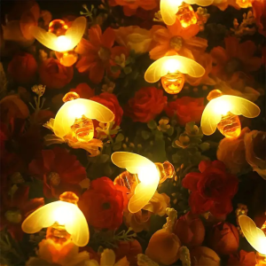 LEDS Bees String Lights Vintage Christmas Halloween Decorative String Lights Patio Garden Home Fairy lights Weddingf Party