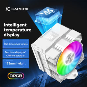 Power Train X-Gamerx Z-1300 ARGB 4 Heat pipes CPU Cooler with Digital Temperature Display Air-Cooler For LGA1700 115X AM4 AM5