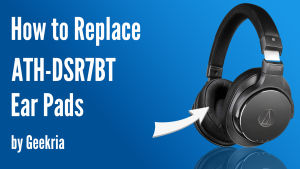 GeekriaหูฟังสำหรับATH-SR9 ATH-DSR9BTหูฟังEar Pad/ฟองน้ำหูฟังAKG/ที่ครอบหู/ที่อุดหู/Earpadsอะไหล่ซ่อม (สีดำ)