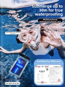 Dive Proof Transparent Waterproof Bag for Swimming Touch Screen Compatible Photography Beach Drifting Equipment Diving Cover
