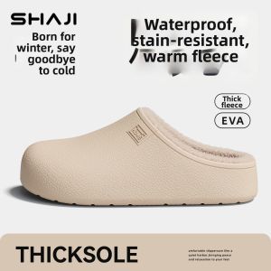 SHAJI | Waterproof Slip-resistant Warm Cotton Slippers
