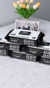 Combo 4 Gói Khăn Ướt Lau Bếp Đa Năng Không Độc Hại Shine Giấy Lau Nhà Bếp bát Đĩa Cốc Chén An Toàn Cho Da Vệ Sinh