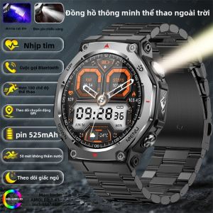 Đồng Hồ Thông Minh Thể Thao Ngoài Trời Dành Cho Nam Xiaomi 5 ATM Chống Nước Bằng Tia Cực Tím GPS Cuộc Gọi Bluetooth Theo Dõi Nhịp Tim Màn Hình AMOLED 143 Inch