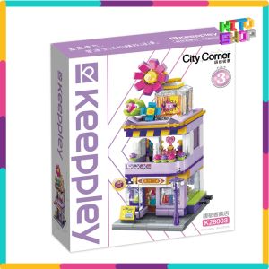 Qman Keeppley Lắp Ráp Đồ Chơi Mô Hình K28001 Góc Phố Cửa Hàng Quạt Cổ City Corner