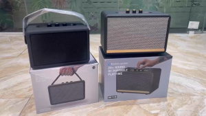 Loa Bluetooth M18 công suất 30W có nút chỉnh BASS TREBLE khe thẻ nhớ