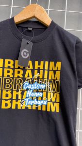 Kaos Custom Nama Anak Laki-Laki Perempuan Desain Terbaru Motif TN Lengan Panjang Pendek