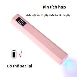 Máy Sấy Móng Tay UV LED Di Động Sạc Lại Được 2 Chế Độ Hẹn Giờ Đèn Làm Khô Sơn Gel Sạc USB Dụng Cụ Làm Móng Mini Dùng Tại Nhà