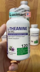 Viên uống hỗ trợ não L-Theanine 200mg Bronson [Hàng Mỹ]