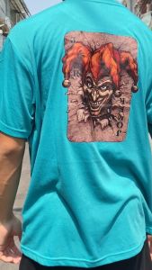 KAOS ATASAN OBLONG DISTRO PRIA DEWASA LENGAN PENDEK GAMBAR DEPAN BELAKANGT-SHIRTKEKINIXS-XXL-439