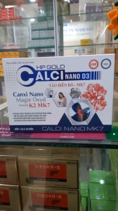 Combo 2 hộp HP Gold Calci Nano D3 - Giúp bổ sung calci phòng ngừa loãng xương giúp xương chắc khỏe tăng cường phát triển hệ xương ở trẻ em chống còi xương tăng chiều ca - hộp 2 lọ x 30 viên