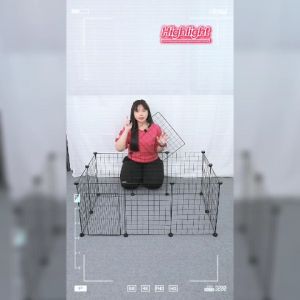 Petus คอก คอกสุนัข DIY ขนาด 35x45 ซม.ซี่กรงห่าง 4 ซม. พร้อมตัวเชื่อม เซ็ต 6-36 ชิ้น คอกหมา คอกแมว คอกกระต่าย