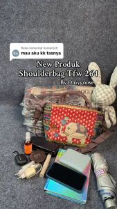 Grosiran OMYGOOSE Tas Selempang Wanita / Sling Bag Wanita / Tas Tenteng / Tas Motif Gajah / Tas Selempang Kanvas / TFW 0264