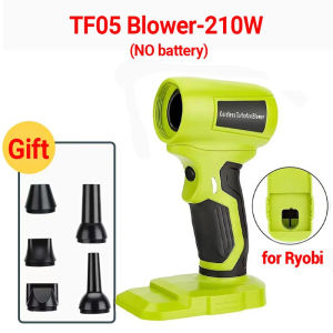 TF05 Cordless Leaf Blower for Ryobi 18V Battery Brushless Motor 130000 RPM Lightweight Design for LeavesDustSnow Lawn Care