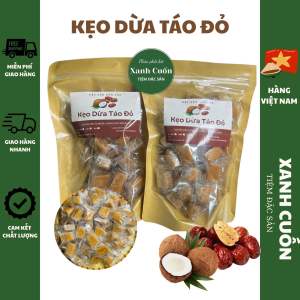 KẸO DỪA TÁO ĐỎ – NGON MIỆNG BỔ DƯỠNG QUÀ TẶNG Ý NGHĨA