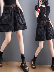 High Waist Wide Leg Jeans Shorts Casual Straight Cut plus Size Summer Slimming Denim Shorts for Plump Sisters Commute Style