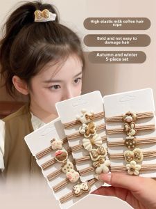 Adorable High Elasticity Durable Hair Ties for Women Childrens Hair Bands Hair Bands for High Ponytail Fashionable Hair Accessories