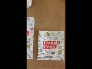 100Pcs/Set Food Wax Paper Food Greaseproof Paper Bag Packing Bag Disposable Food Coating Paper Bag