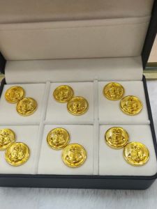 Nút Kim Loại Màu Vàng Và Bạc Hình Chốt Thuyền Nút May Tay Phong Cách Anh Dành Cho Áo Vest Quần Vest Quần Áo Thủ Công DIY