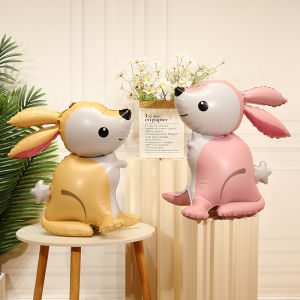 23 inci 4D berdiri arnab belon hiasan perkahwinan belon kanak-kanak hiasan hari jadi aluminium foil belon parti bekalan festival partyneeds ulang tahun hiasan ulang tahun ballo