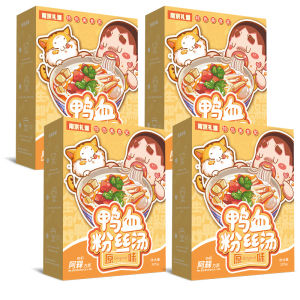 Ajiao Nanjing Duck Blood Vermicelli Soup Local Specialty Duck Soup at the End of Bean Bag Fast Food Cooking-Free Midnight Rice Noodles Snail Rice Noodles