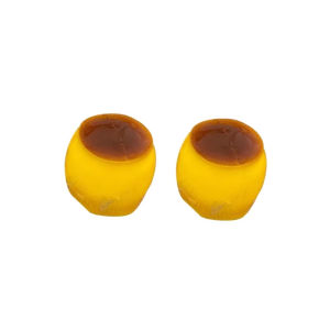 Crunchy Egg-shape Caramel Pudding Squishy Handmade Ball Slow Rebound Fidget Squeeze Toy Sensory Anxiety Relief Stress Toy ASMR