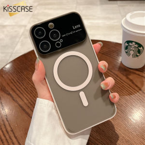 Kisscase Frost PC Trường Hợp Đối Với iPhone 14 Pro Max Với Glass tấm dán bảo vệ ống kính Bảo Vệ Magsafe Không Dây Sạc Siêu Mỏng Da Cảm Giác cửa sổ lớn Googles Apple 13 Matte nửa trong suốt vỏ cứng vỏ bảo vệ cho iphone 14 Promax Cộng Với 13 12 11 Cas