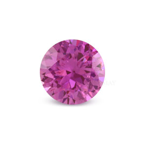 Cadermay Lab Grown Pink Sapphire With Inclusions Round Cut High Quality Loose Gemstone For jewelry Making