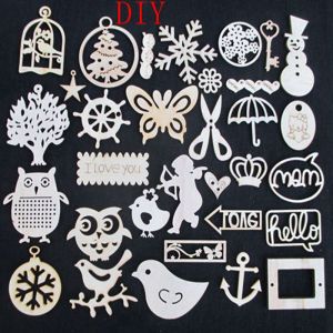 Round Wood Piece DIY Handmade Model Ingredients Composite Board Thin Board Sand Table Model Material 3mm Circular Wood Board