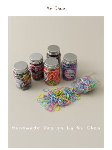 South Korea Import Baby Color Rubber Band Hair Band Baby Disposable Rubber Band Head Rope Girls Hair Rope Children Headwear