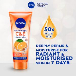 NIVEA Body Extra Bright C&E Vitamin Lotion 300 ml / 170 ml / 70ml / Twin pack / Body Care / Moisturizer / Hand Cream / Skin Care (Losen Badan)
