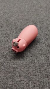 หมูชมพู ไฟแช็ค เปลวไฟ1หัว หัวพ่นไฟ วัสดุทนทาน