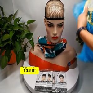 Weaving Wig Cap Stretchable High Elastic Lace Penutup Rambut 假发网 Cloth Hair Net Hairnet Snood Cosplay Model Wig High Elastic Lace Ready Stock Malaysia Seller