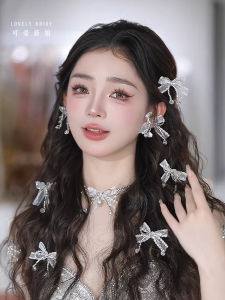 Elegant Korean Style Butterfly Knot Bridal Headwear  out New Forest System White Wedding Dress Hair Accessories