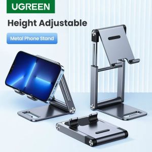 UGREEN Phone Stand Desk Adjustable Aluminum Mobile Tablet Holder Compatible for iPhone 14 13 12 Pro Max iPhone 11 X SE XS XR 8 Samsung Note20 S22 S21