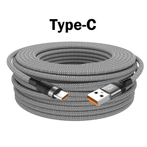 NNBILI Universal USB Type C Cable 6A Fast Charge Data Cable 1m 1.5m 3m 5m 8m Micro Extend Cable For Samsung Huawei Xiaomi PS4/5