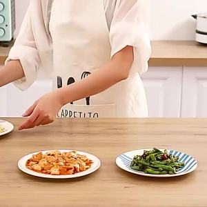 Detachable Dining Table Food Cover Breathable Encrypted Gaps Foldable Plastic Food Protector Kitchen Tool Detachable Dish Cover