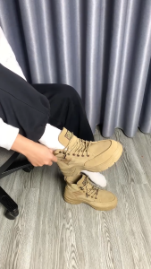 Giày bảo hộ HUTA chống đinh chống trơn trượt chống dập ngón da bò cổ cao hàng chính hãng kèm lót khử mùi