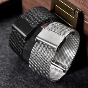 Dây Đeo Đồng Hồ Dạng Lưới Milanese Phổ Thông 18mm 20mm 22mm Chất Liệu Thép Không Gỉ Dành Cho Cả Nam Và Nữ Tương Thích Với Đồng Hồ DW Omega