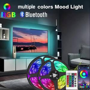 USB 5V RGB LED Strip Light SMD 5050 Backlight Diode APP Remote Control Music Sync Flexible Light for TV Gaming Room Decorations