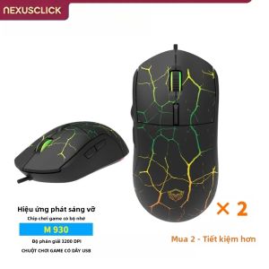 Chuột Chơi Game NexusClick Ergonomic Có Dây Đèn Nền RGB 3200 DPI Lập Trình Được Cắm Là Chạy Giá Cả Phải Chăng Dùng Cho PC Và Văn Phòng