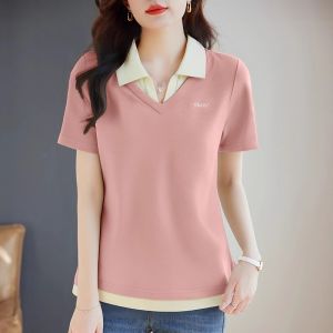 QIAOXIZI | Fashionable Slimming T-shirt for Women 2025 New Arrival