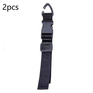 [L] 45cm Black Adjustable Extension With 3-Axis Buckle - Heavy-Duty Storage Strap For Workshop & Garage Organization