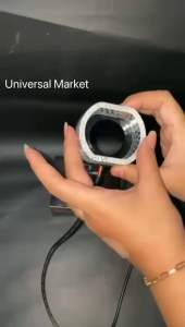 Shroud Premium H4 Mini Projie Akrilik Rgb App 210+ Mode Terbaru Ring Crystal H4