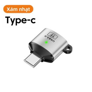 Bộ Chuyển Đổi Đầu Đọc Thẻ TF USB A Sang USB OTG 3.0 USB C/Type C Cho iPhone Samsung Xiaomi Và Máy Tính Bảng - Hợp Kim Nhôm