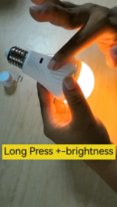 10W Rechargeable Light Bulb with Remote Control E27/E26 Dimmable Battery Powered Light Bulbs Emergency LED Light Bulbs