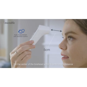 Microlife NC200 Non Contact Forehead Thermometer Auto Measurement Distance Control Fever Alarm Silent Glow Memory