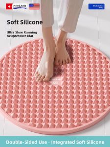 Soft Silicone In-Place Running Mat Foot Massage Pad Super Slow Jogging Pressure Pad Indoor Fitness Equipment Exercise Yoga